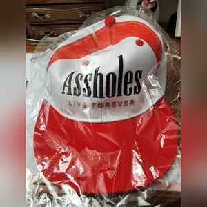 NWT assholes live forever hat